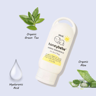 DR.HC Honeybebe' Mineral Sunscreen 50 (for baby face & body) (2.4 fl.oz., 70 ml)-4